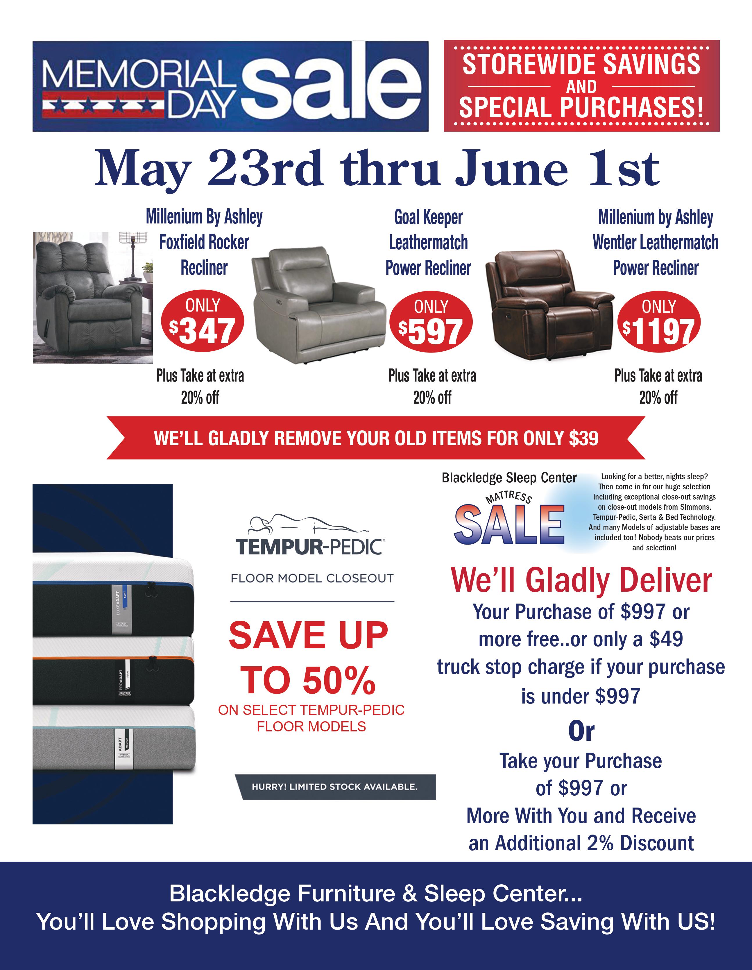 Memorial Day Sale